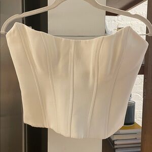 NWT! Shona Joy Oakley Strapless Corset - Ivory